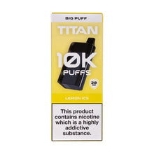 Load image into Gallery viewer, Titan 10K Big Puff Rechargeable Disposable Vape Kit
